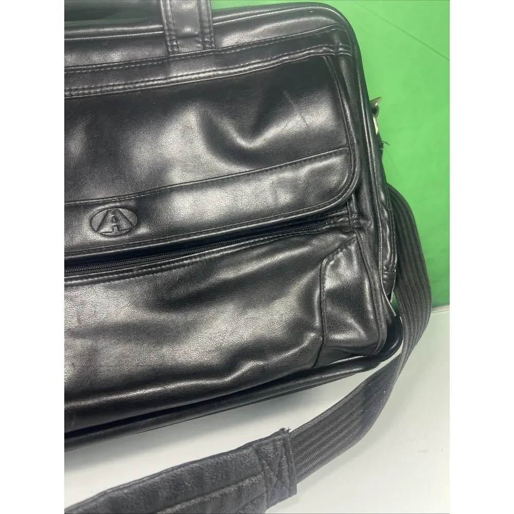Avenues America: vintage harness leather laptop briefcase